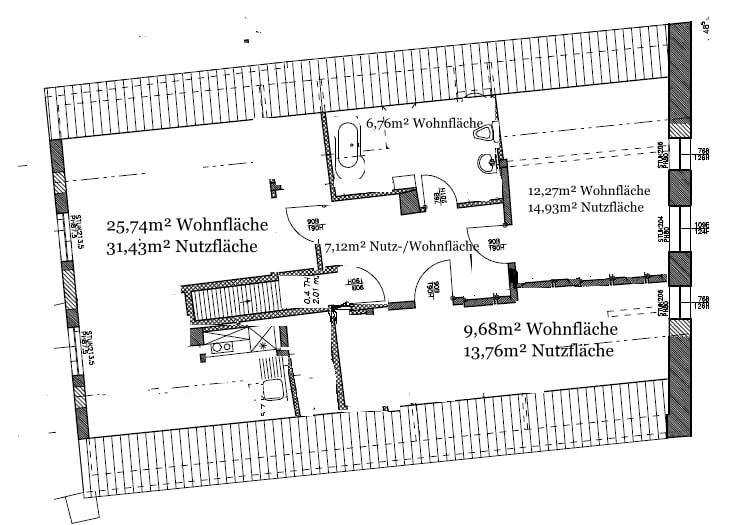 3 Raum Wohnung mit Kochnische in der Altstadt 3 zimmer