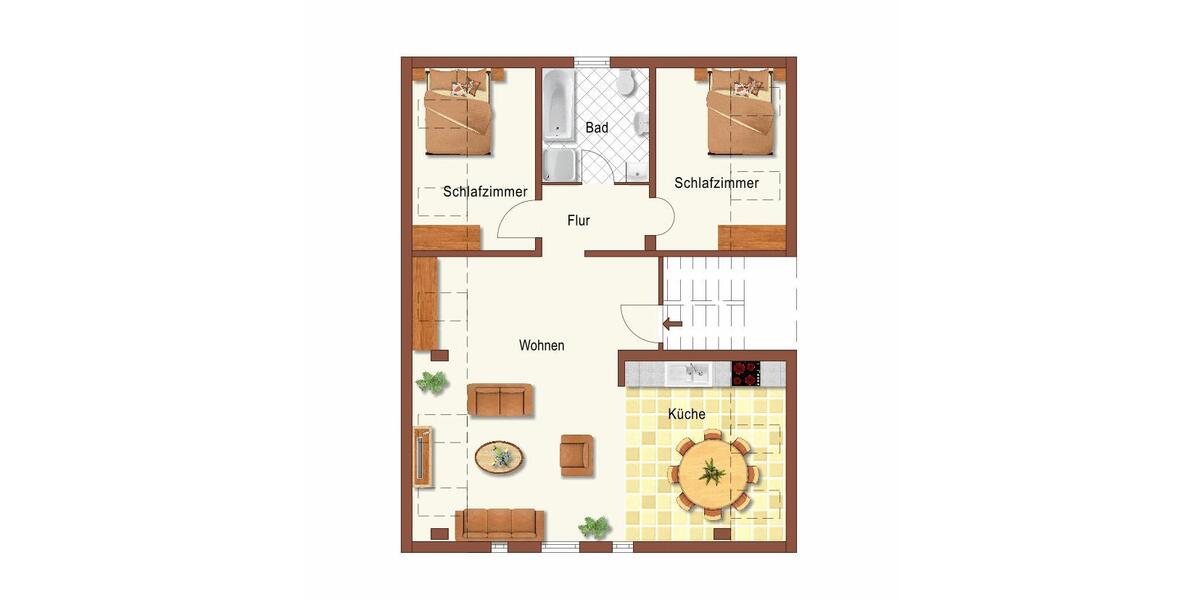 Dachgeschoßwohnung Kreuzau - 3 Zimmer, 81 m&sup2;, 595&euro; | Angebot:26395399