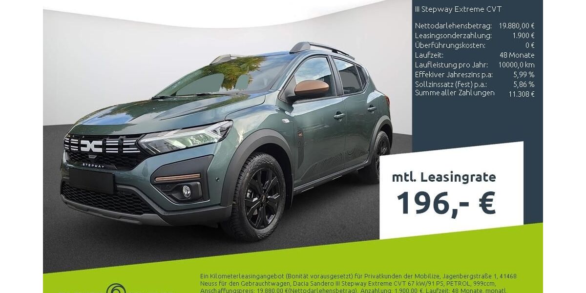 Dacia Sandero 11.950 km 18.690 &euro; Borken 46325