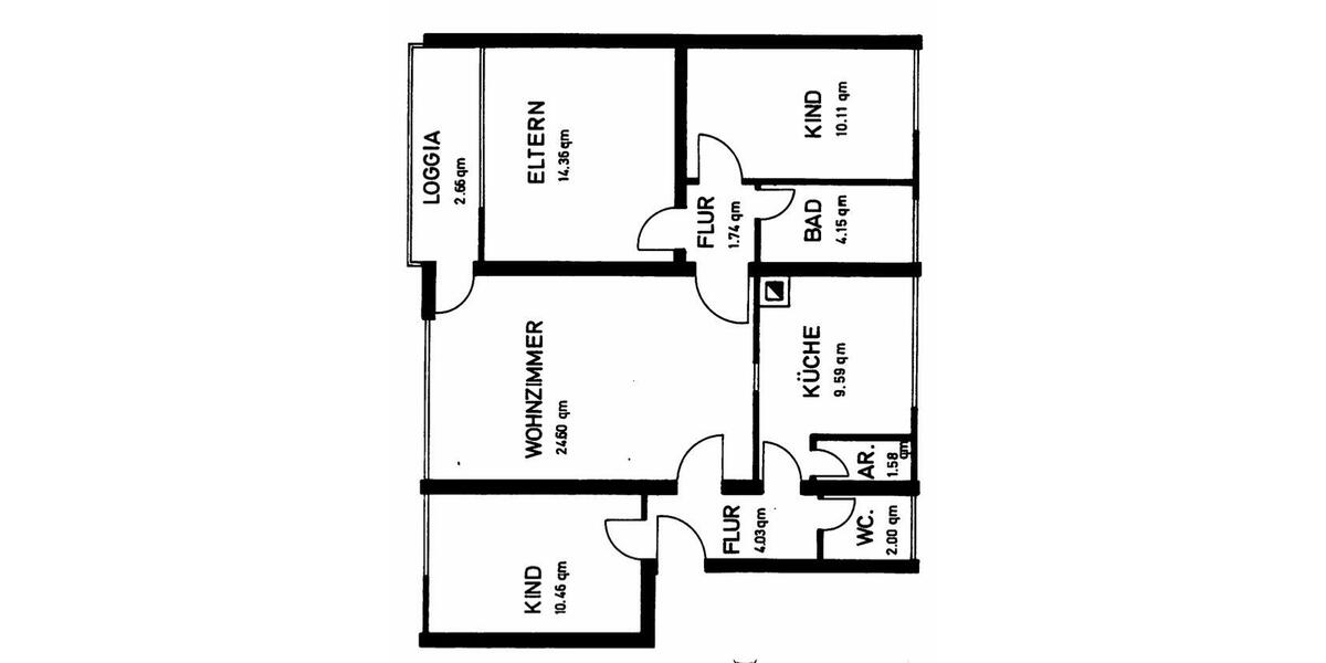 Etagenwohnung Belm - 4 Zimmer, 87 m&sup2;, 190.000&euro; | Angebot:26795662