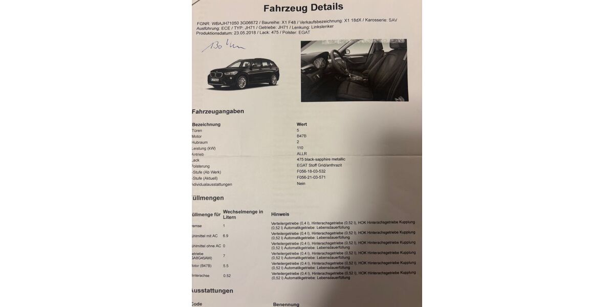 BMW X1 130.200 km 17.450 &euro; München 81737