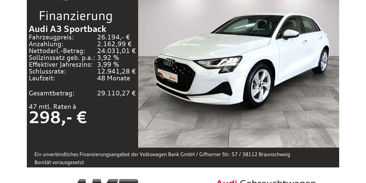Audi A3 28.060 km 24.820 &euro; Borna 04552