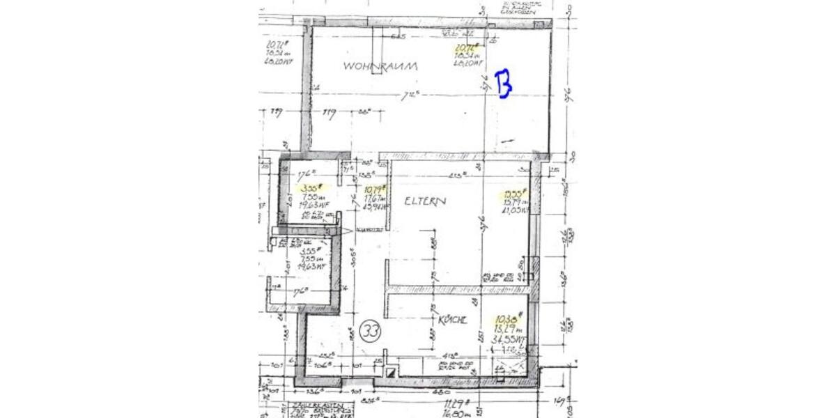 Etagenwohnung Schweinfurt Gartenstadt - 2 Zimmer, 60 m&sup2;, 169.000&euro; | Angebot:26220473