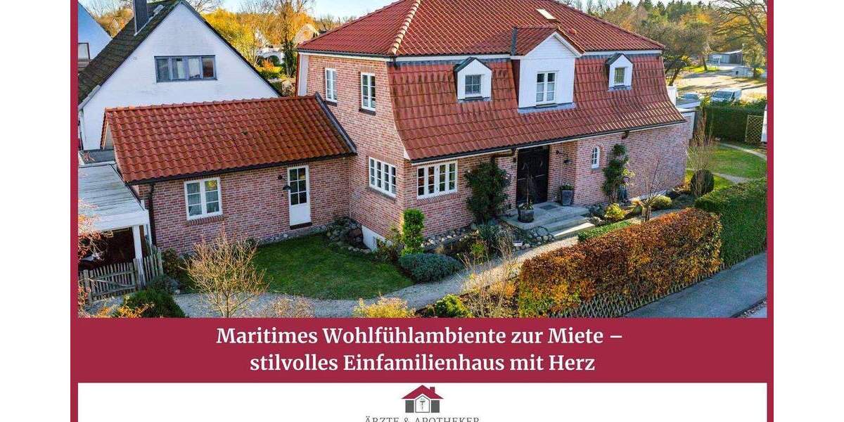 Maritimes Wohlfühlambiente zur Miete - stilvolles Einfamilienhaus mit Herz 6 zimmer