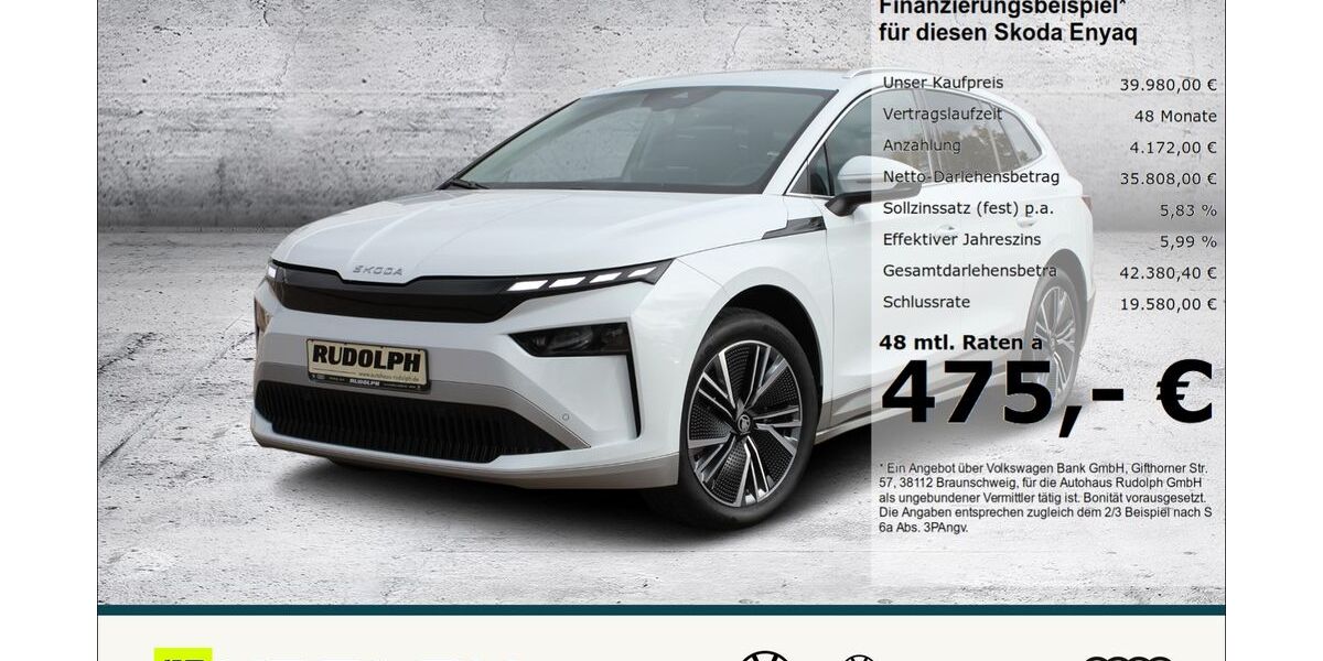 Skoda Enyaq 3.848 km 39.480 &euro; Merseburg 06217