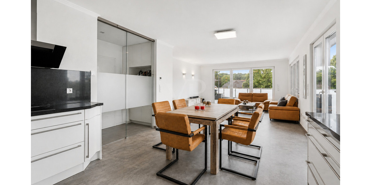 Exklusives Penthouse mit großzügiger Dachterrasse – stilvolles Wohnen auf gehobenen Niveau - Einfamilienhaus Rheine-Mesum Rheine | Angebot:27134492