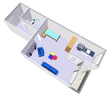 Etagenwohnung Melsdorf - 1 Zimmer, 44 m&sup2;, 450&euro; | Angebot:25772735