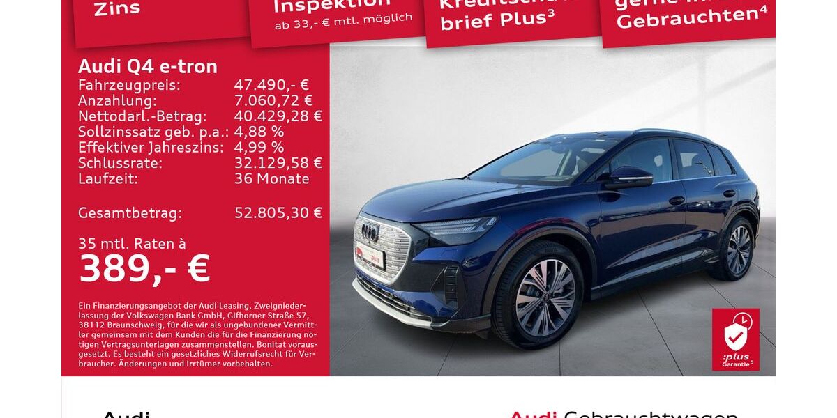 Audi Q4 e-tron 5.275 km 45.490 &euro; Dresden 01169