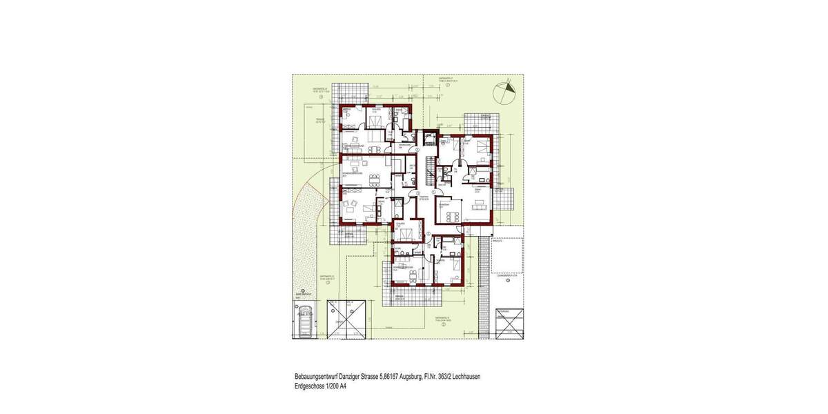 Etagenwohnung Augsburg Lechhausen - 3 Zimmer, 77 m&sup2;, 525.900&euro; | Angebot:25773502