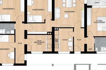 Wohnung Duisburg Marxloh - 5 Zimmer, 118 m&sup2;, 900&euro; | Angebot:24804138