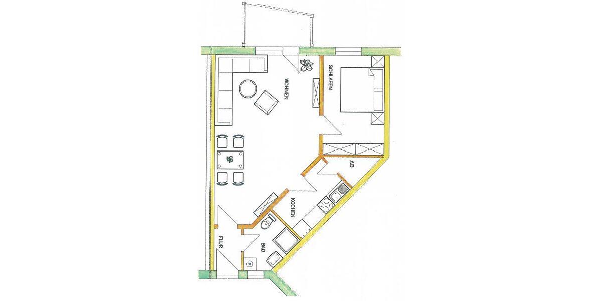 2 Raumwohnung mit Fahrstuhl 2 zimmer