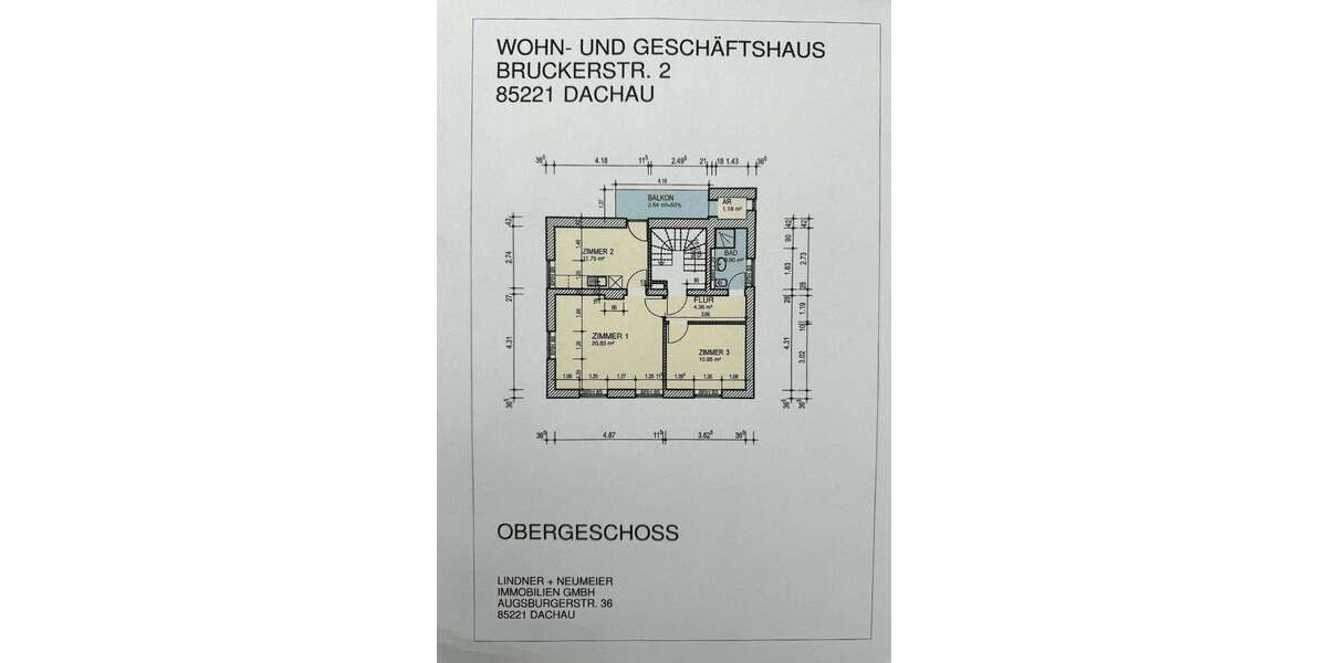 Wohnung zum Mieten in Dachau 1.100 € 58 m² 2 zimmer