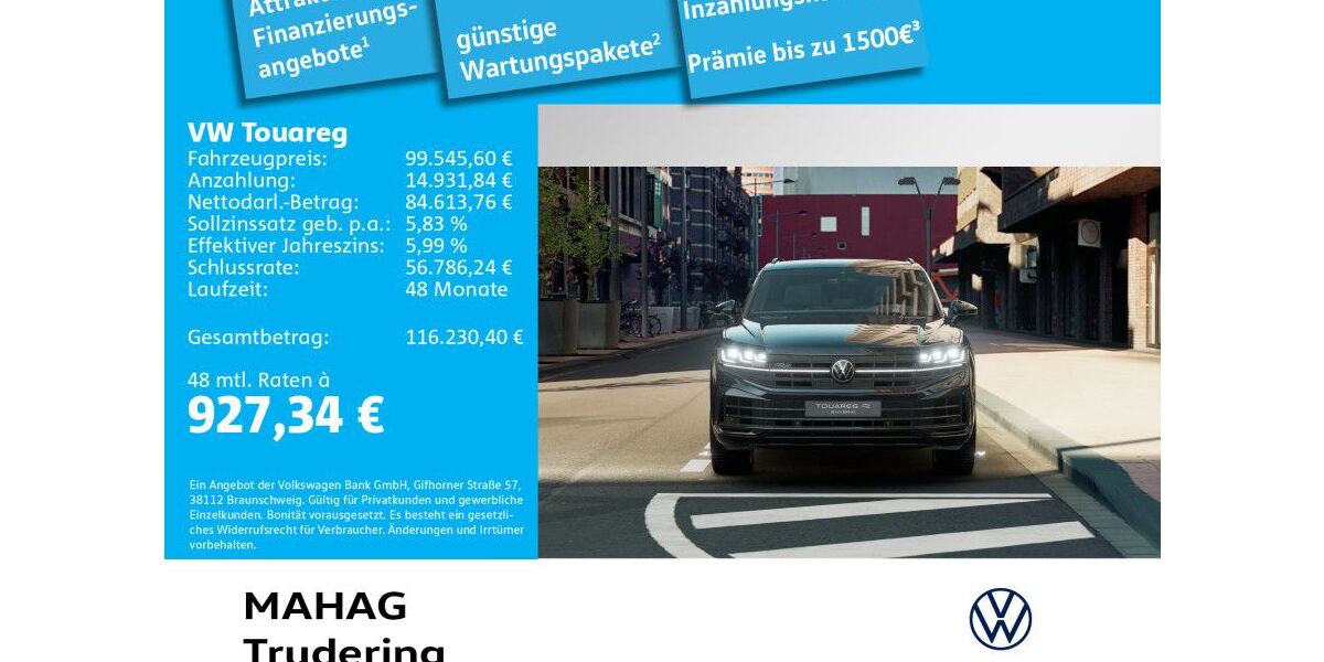 VW Touareg 13.000 km 77.480 &euro; München 81825