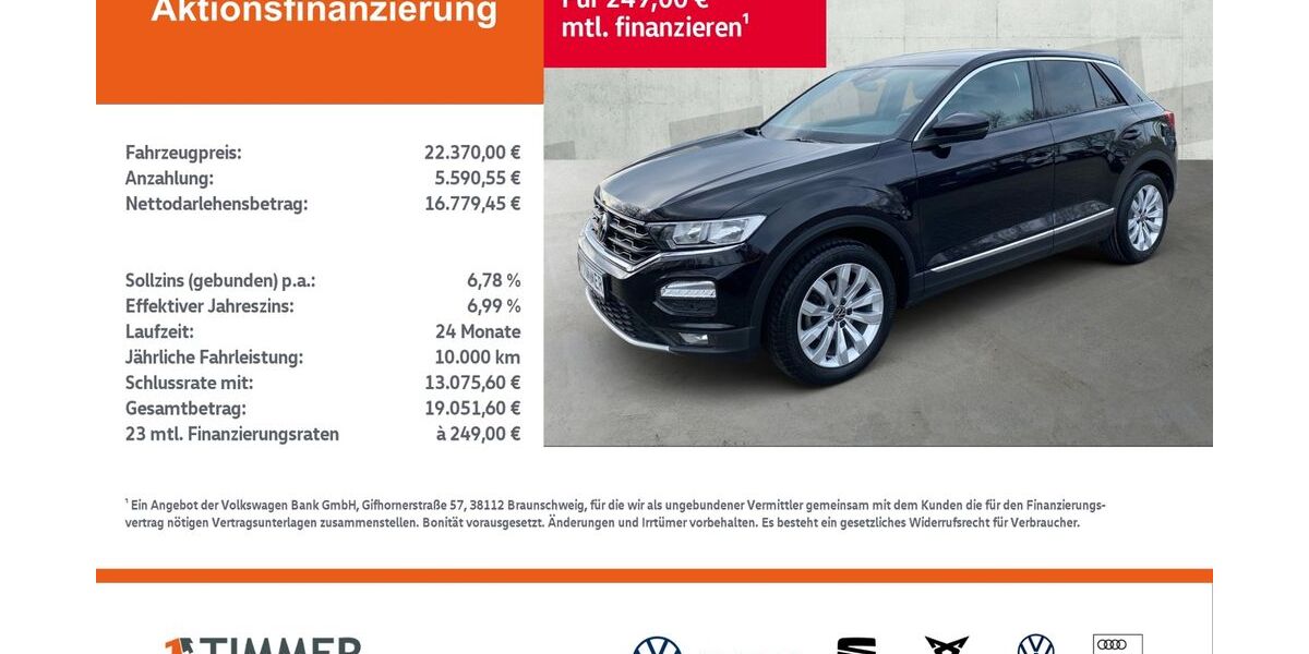 VW T-Roc 71.768 km 22.950 &euro; Rheine 48432