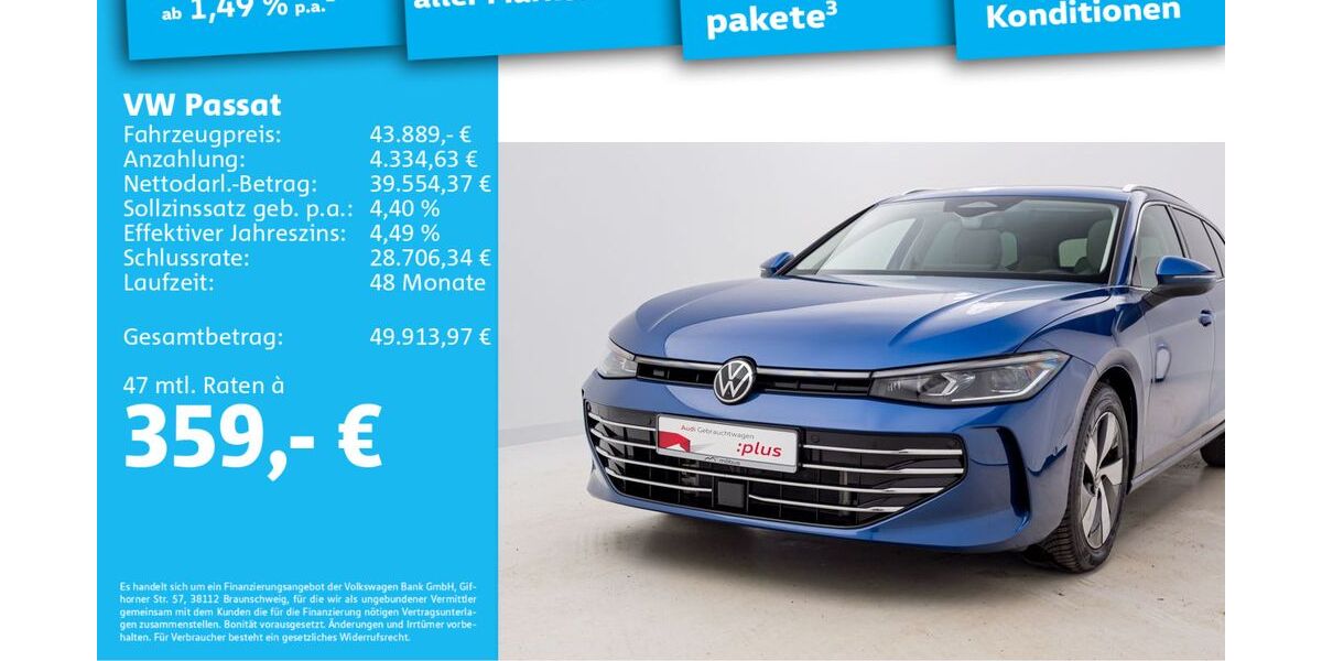 VW Passat Variant 6.387 km 42.489 &euro; Berlin 13088