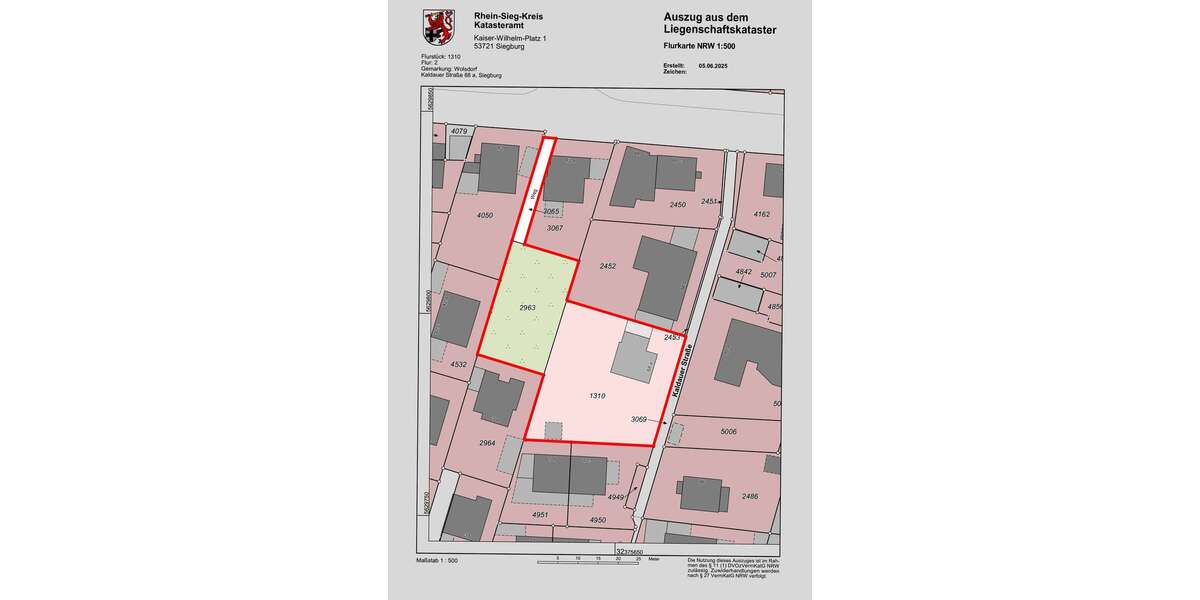 Grundstück zu verkaufen in Siegburg 989.000 € 1560 m² zimmer