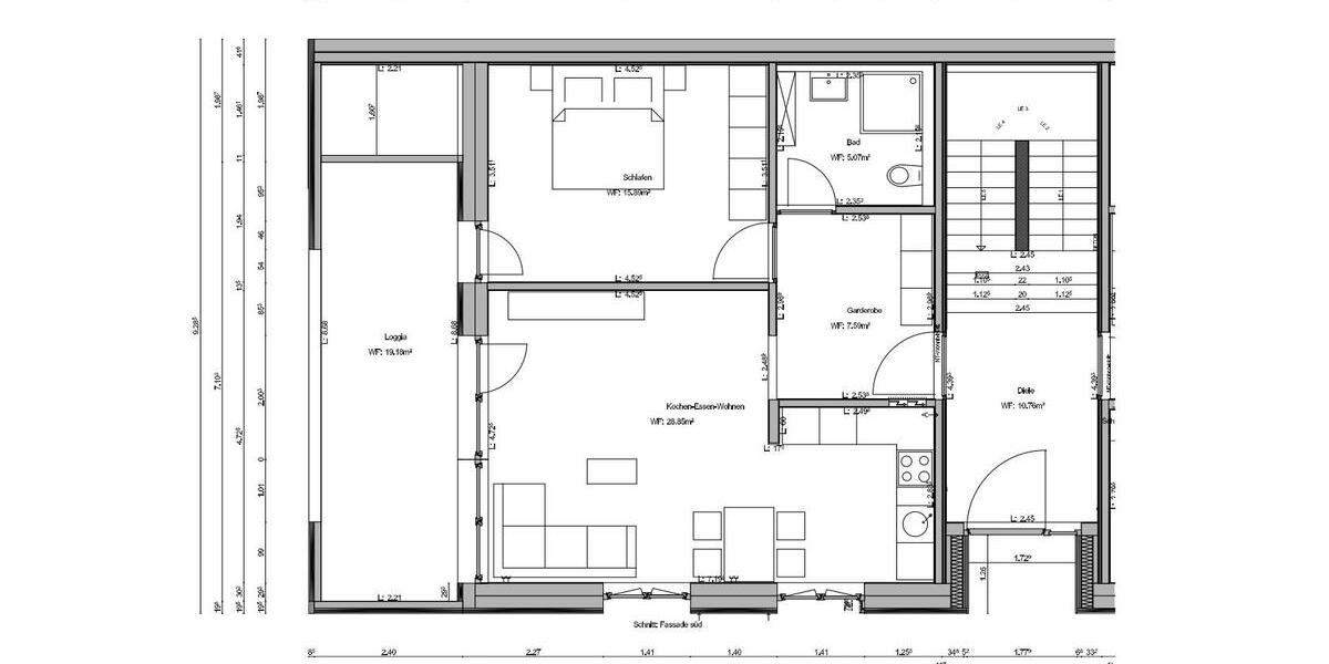 Erdgeschoßwohnung Tettnang - 2.5 Zimmer, 67 m&sup2;, 815&euro; | Angebot:26348697