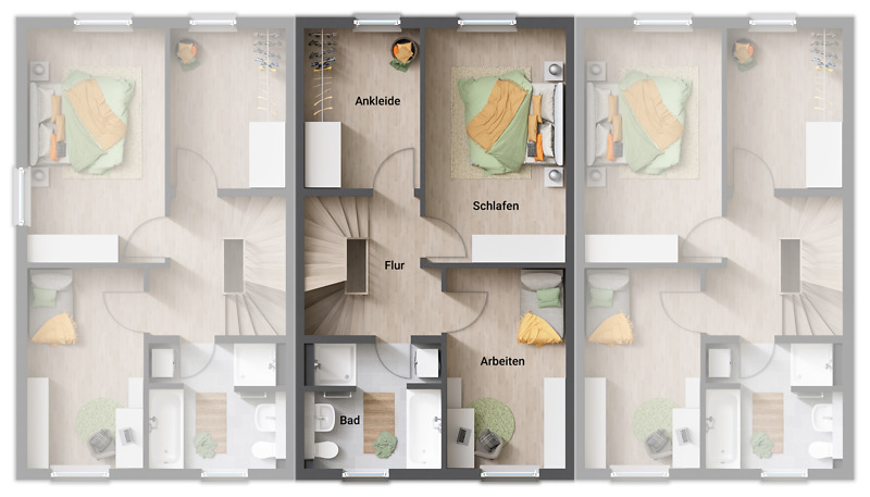Reihenmittelhaus Erfurt Stotternheim - 5 Zimmer, 137 m&sup2;, 375.020&euro; | Angebot:25568382