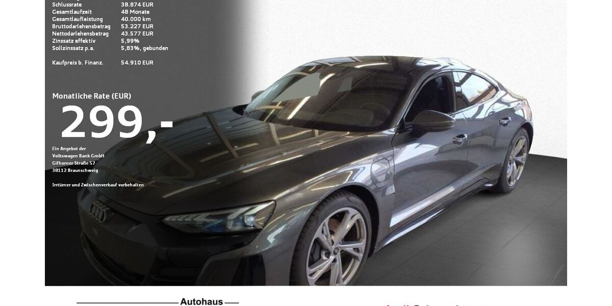 Audi e-tron GT 36.532 km 54.910 &euro; Ravensburg 88214