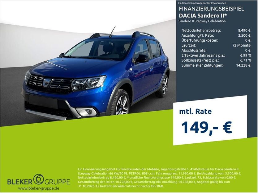 Dacia Sandero 54.563 km 11.990 € Borken 46325