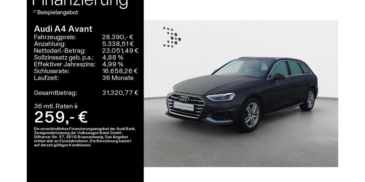 Audi A4 109.269 km 27.890 &euro; Heidenheim a. d. B. 89520