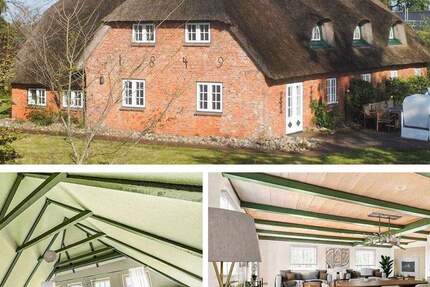 Sie suchen das besondere? Vor den Toren von SYLT. Exklusives Einfamilienhaus unter Reet in TOP-Lage. 7 zimmer