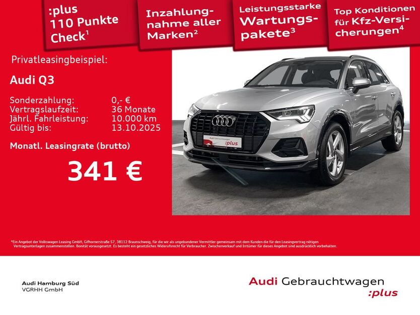 Audi Q3 8.958 km 39.110 € Hamburg 20537