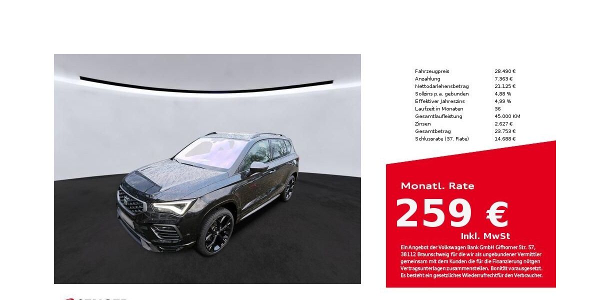Seat Ateca 40.703 km 28.490 &euro; Bielefeld 33609