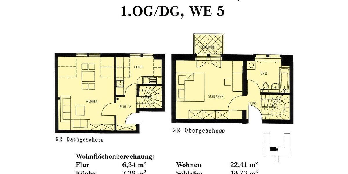 Etagenwohnung Dresden Loschwitz - 2 Zimmer, 63 m&sup2;, 245.000&euro; | Angebot:27083981