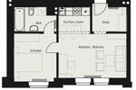 Etagenwohnung Hof Altstadt - 1.5 Zimmer, 41 m&sup2;, 425&euro; | Angebot:26637314