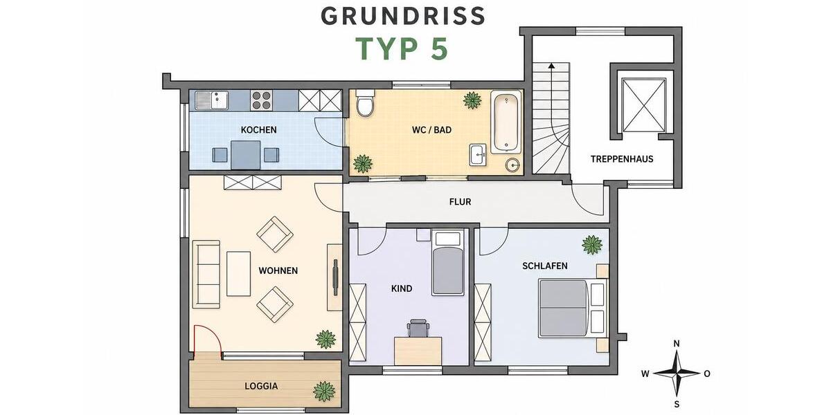 Etagenwohnung Künzell - 3 Zimmer, 78 m&sup2;, 199.000&euro; | Angebot:26415253