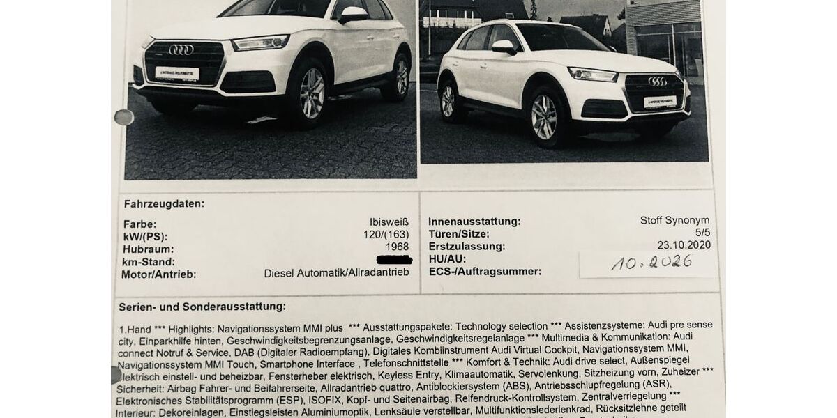 Audi Q5 78.500 km 25.000 &euro; Osterode am Harz 37520