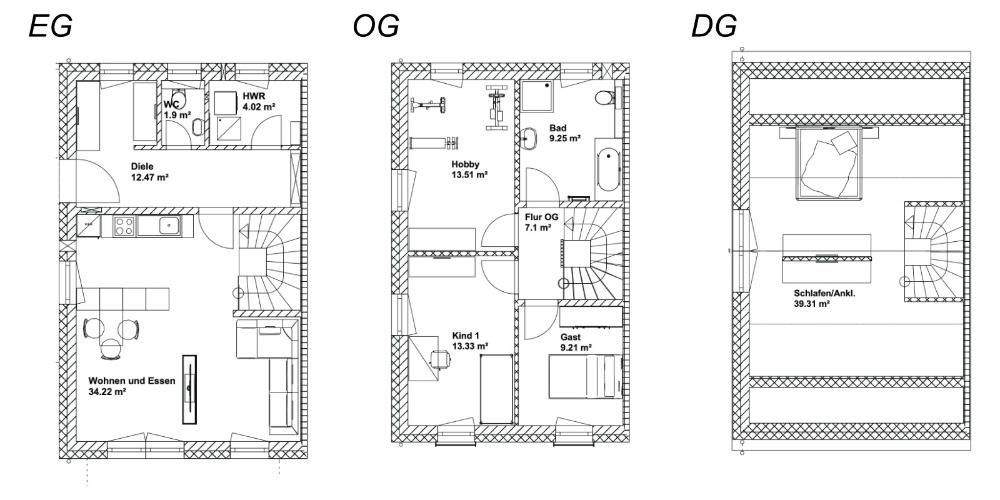 Doppelhaushälfte Erfurt Waltersleben - 5 Zimmer, 140 m&sup2;, 482.550&euro; | Angebot:25537774