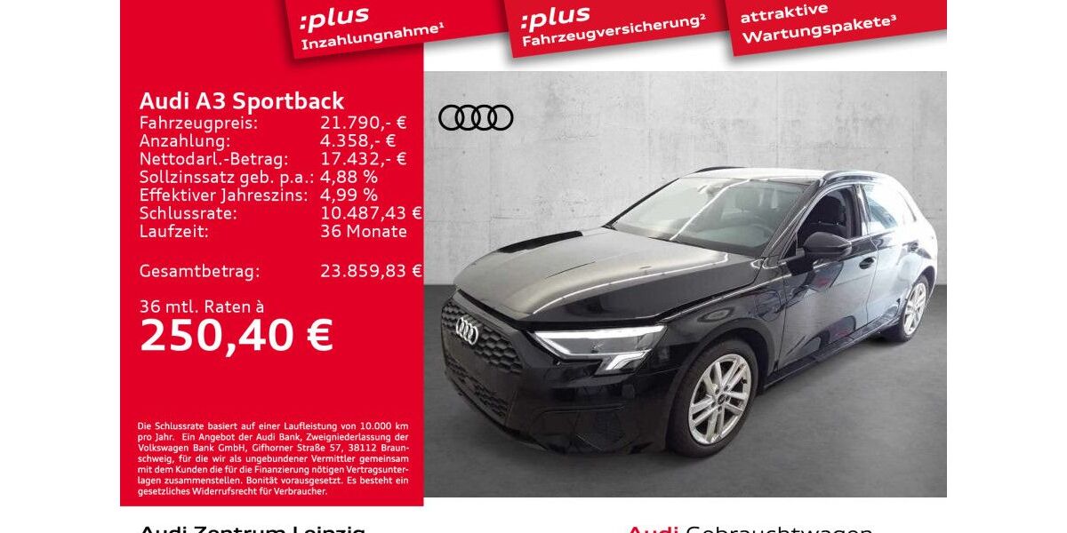 Audi A3 75.282 km 21.790 € Leipzig 04129