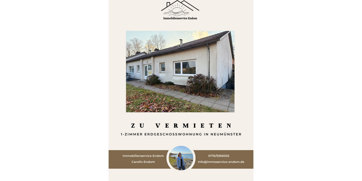 Etagenwohnung Neumünster Brachenfeld/Ruthenberg - 1 Zimmer, 26 m&sup2;, 260&euro; | Angebot:27157975