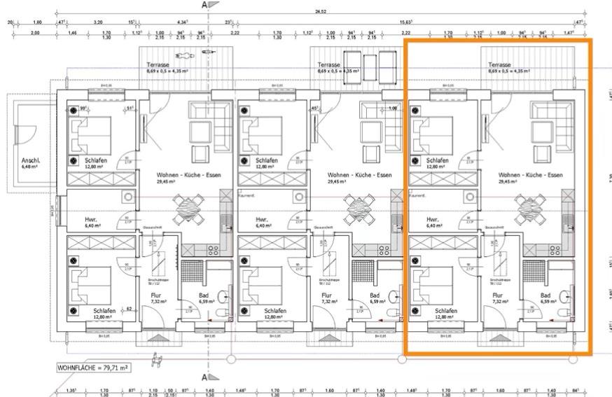 Erdgeschoßwohnung Handewitt - 3 Zimmer, 80 m&sup2;, 1.130&euro; | Angebot:26349165