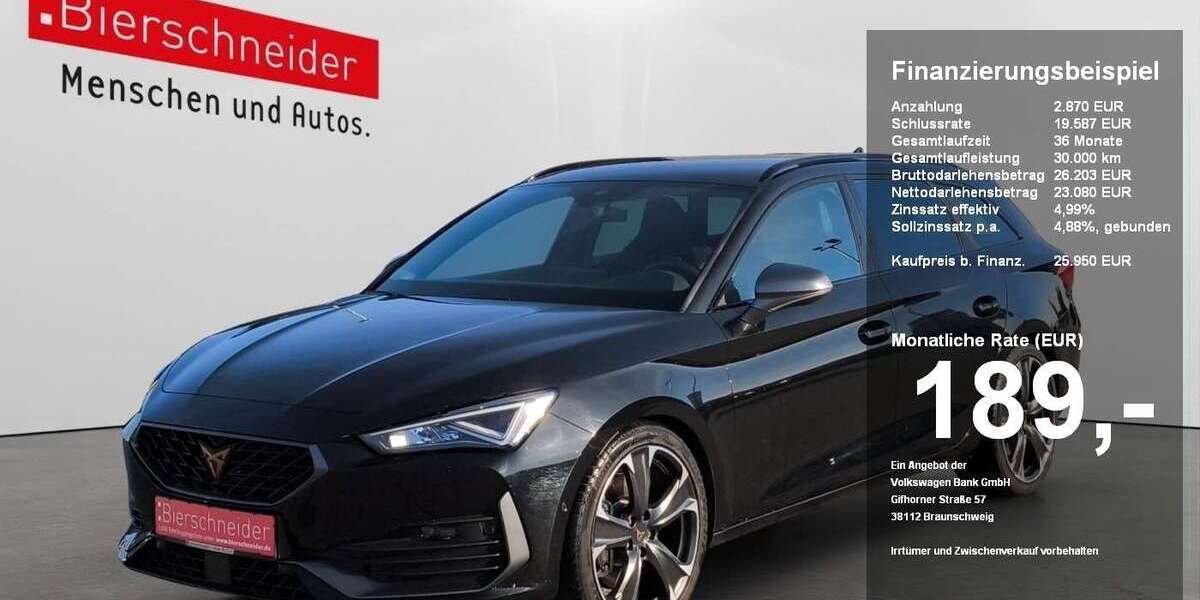 Cupra Leon 60.600 km 25.950 &euro; Regensburg 93055