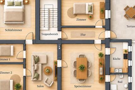 Wohnung Zossen - 6 Zimmer, 160 m&sup2;, 1.300&euro; | Angebot:27633877