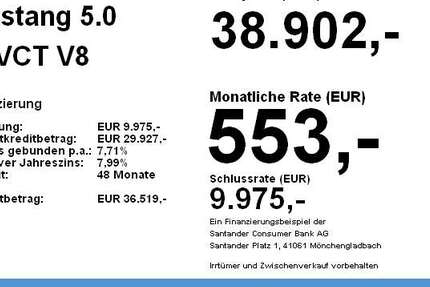 Ford Mustang 21.550 km 38.902 &euro; Nürnberg 90411