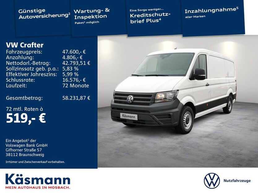 VW Crafter 3.013 km 47.600 € Mosbach 74821