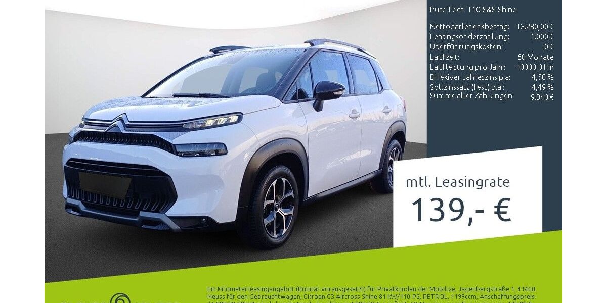 Citroen C3 Aircross 22.357 km 12.480 &euro; Bocholt 46395