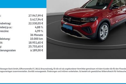 VW T-Cross 22.100 km 25.879 &euro; Mühlhausen/Thüringen 99974