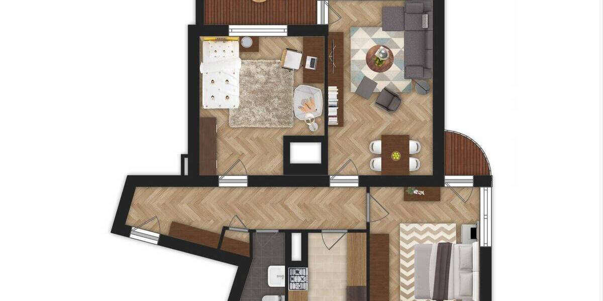 Etagenwohnung Kiel Ravensberg - 3 Zimmer, 68 m&sup2;, 215.000&euro; | Angebot:26433645