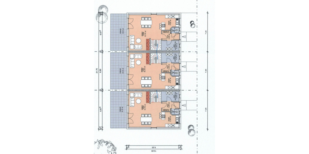 3 projektierte Reihenhäuser in Dortmund-Lichtendorf 4 zimmer