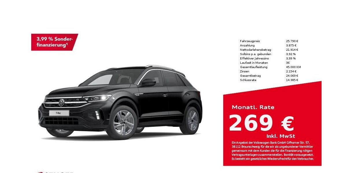 VW T-Roc 60.050 km 25.680 &euro; Bad Oldesloe 23843