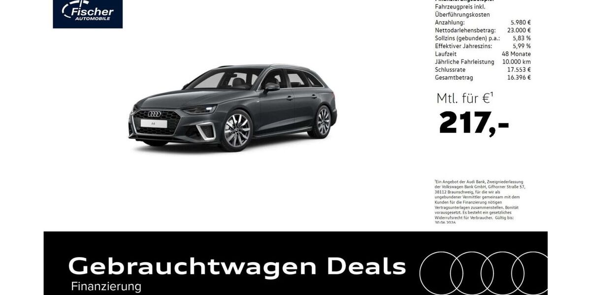 Audi A4 32.830 km 28.980 &euro; Neumarkt 92318