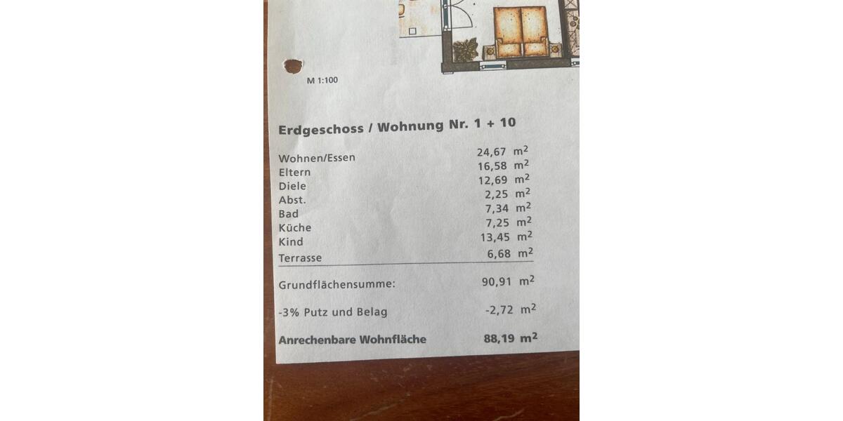 Erdgeschoßwohnung Lauingen (Donau) - 3 Zimmer, 85 m&sup2;, 350.000&euro; | Angebot:27033665