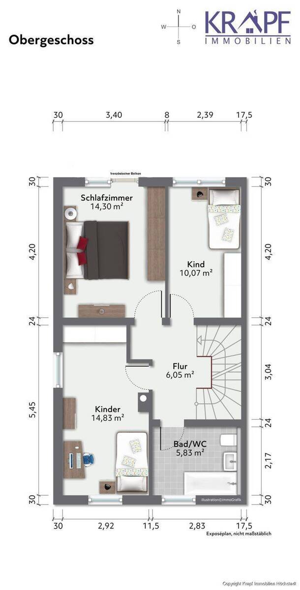 Doppelhaushälfte für eine junge Familie, ruhig gelegen nähe Aischpark Center 4 zimmer