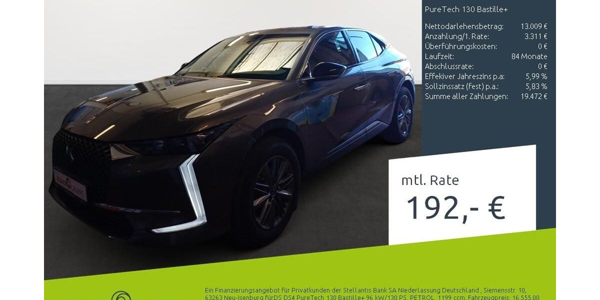 DS Automobiles DS4 16.307 km 16.320 &euro; Dülmen 48249