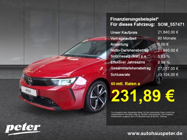 Opel Astra 59.074 km 21.840 € Osterode 37520